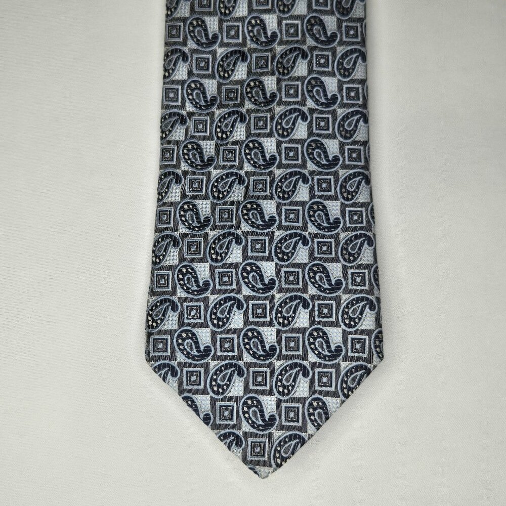 🇨🇦 Dion Neckwear Signature Silk Tie Made In Canada 58x3 Blue